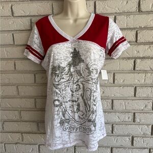 Universal Studios Harry Potter Women's  Burgundy Gryffindor  Tee Shirt - L NWT